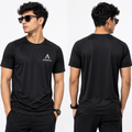 Men's Black Regular Fit T-Shirt by AROSHYA