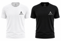 Men's Black & White T-Shirt Combo by AROSHYA