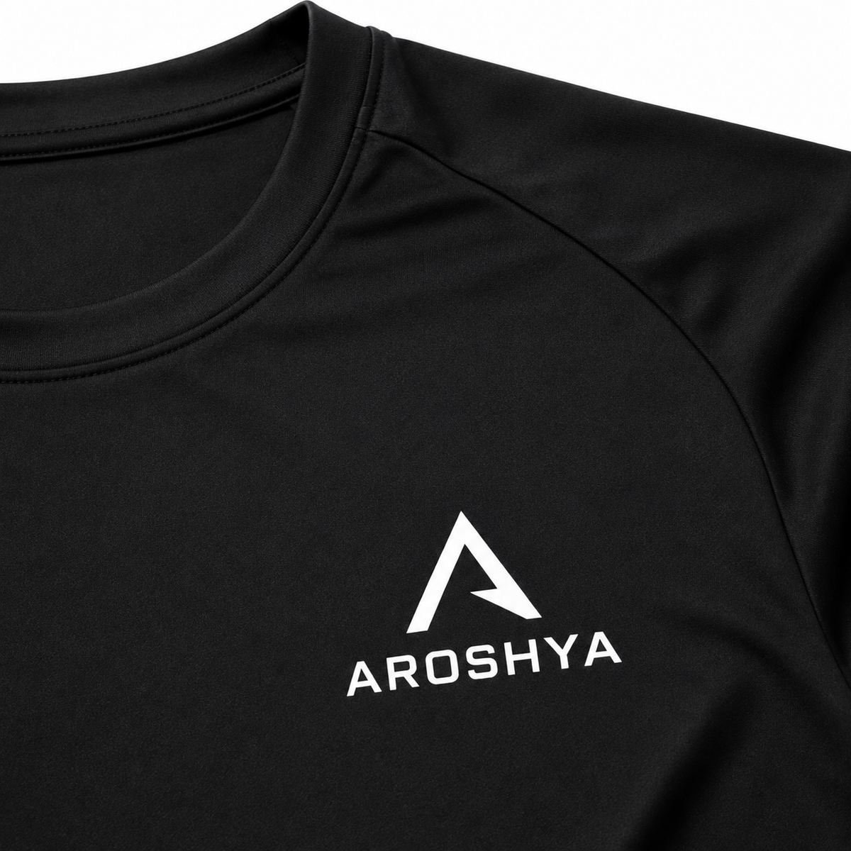 Men's Black Regular Fit T-Shirt by AROSHYA