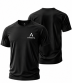 Men's Black Regular Fit T-Shirt by AROSHYA