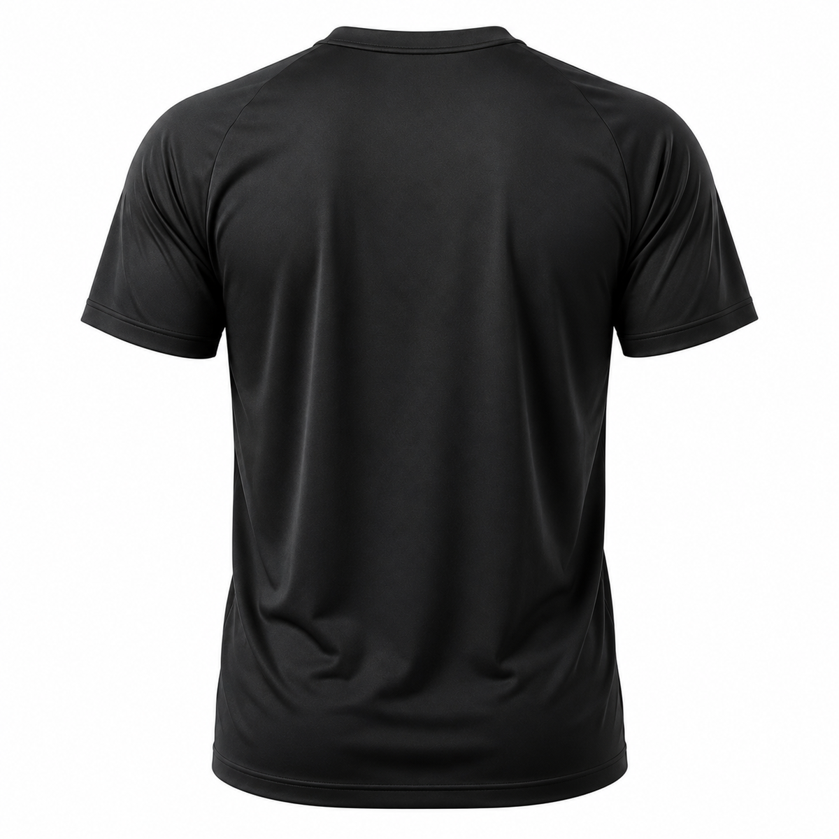 Men's Black Regular Fit T-Shirt by AROSHYA