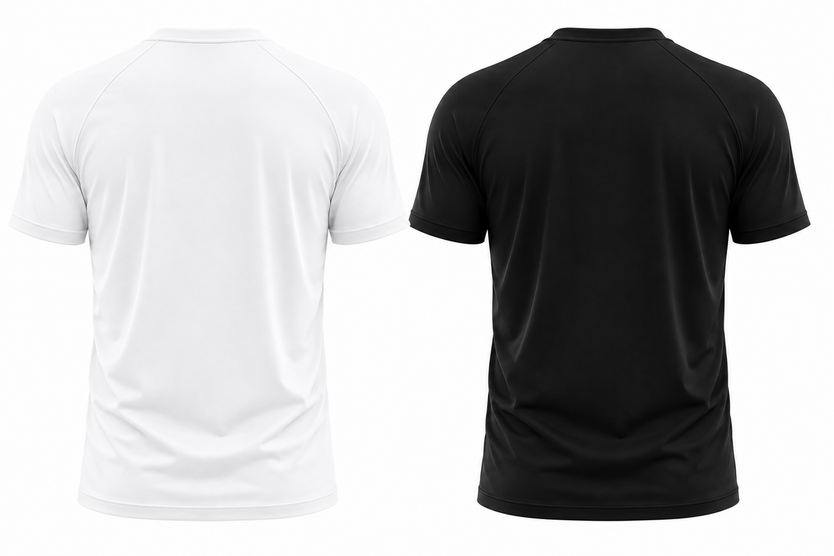 Men's Black & White T-Shirt Combo by AROSHYA