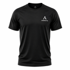 Men's Black Regular Fit T-Shirt by AROSHYA