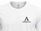 Men's White Regular Fit T-Shirt by AROSHYA